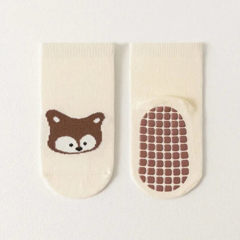 Homefish 6 Pairs Kids Non-Slip Socks – Cute Cartoon M L - Image 9