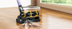 Nova Mart cordless vacuum cleaner with LED screen, 500W power, 55Kpa suction, and self-standing design.