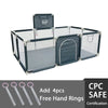 Large Nova Mart baby safety playpen with soft padding and ball pool for kids, providing a secure and comfortable play area.