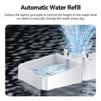 ROJECO 2In1 Automatic Pet Feeder Gravity Water Fountain 8.5L Button Version Auto Cat Kibble Dispenser with Water Refill Drinker - Image 5