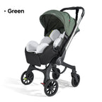 Multi-functional baby stroller with adjustable backrest