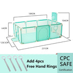 Large waterproof indoor baby playpen by Nova Mart with safety barrier fence, providing a secure play area for infants.