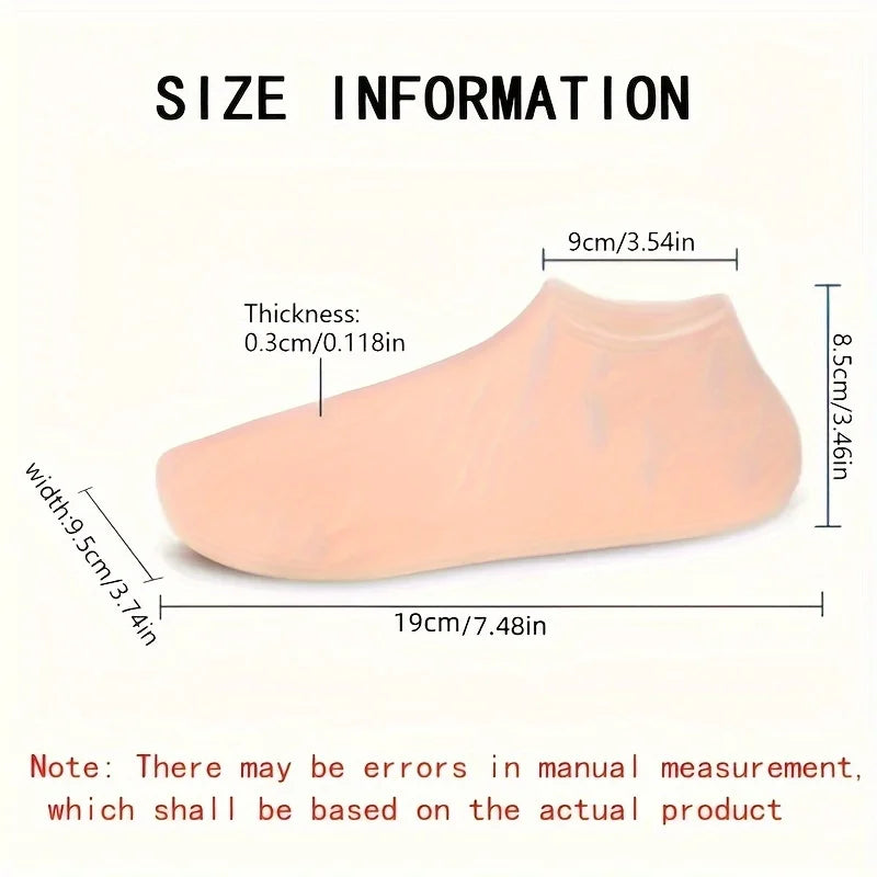 Silicone Gel Moisturizing Foot Socks for dry feet