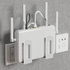 Wall-Mounted Router Set-Top Box Organizer with Adjustable Bracket, Multi-Purpose Cable Management Shelf for WiFi Devices Storage - Image 8