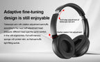 Wireless Bluetooth headset by Nova Mart with ANC, stereo sound, and 60-hour playback, designed for sports and gaming.
