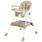 Foldable Nova Mart baby high chair with antislip pad and toy rack, designed for safe and convenient infant dining.