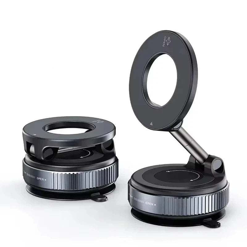Rotating Folding Magnetic Phone Holder Vacuum Suction Mag Stand for Car Navigation Gym Kitchen - Universal GPS Streaming Bracket - Image 19