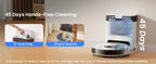 Lefant M2 Pro robot vacuum and mop combo with 5500Pa suction, LiDAR navigation, in black, on a hardwood floor.