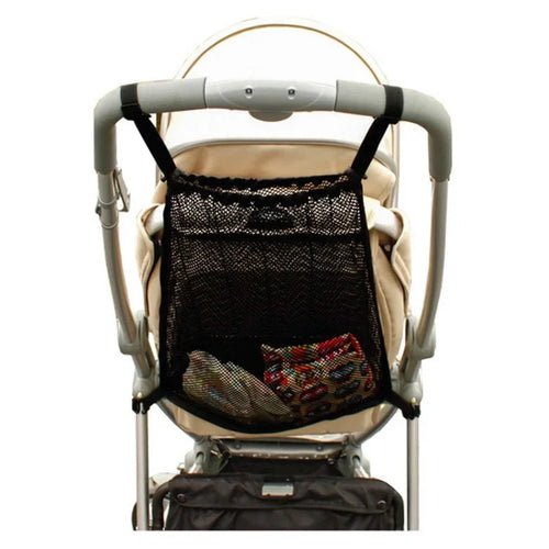 Baby Stroller Mesh Storage Bag – Large Capacity