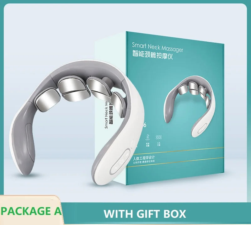 Nova Mart Smart Back and Neck Massager device with ergonomic design for cervical pain relief and muscle relaxation.