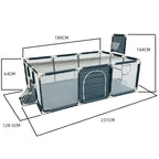 Baby playground playpen with steel pipes and ball box by Nova Mart, featuring a safe, colorful play area for infants and toddlers.