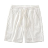 Men's navy waffle texture shorts with loose fit and drawstring waist, perfect for casual summer wear by Nova Mart.