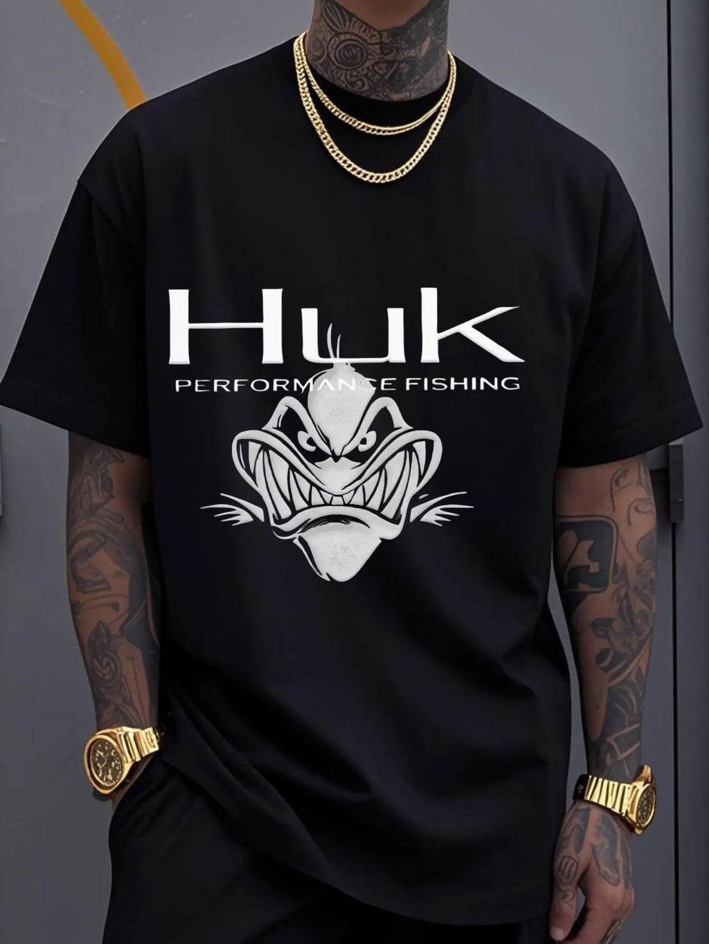 Men's Y2K street T-shirt by Nova Mart with retro letter print, made of pure cotton, showcasing a casual and vintage-inspired design.