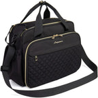 Large capacity Nova Mart baby diaper bag with 18 pockets and thermal pocket, crossbody style, showing multiple compartments and organized design.