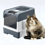 Fully Enclosed Cat Litter Box – Anti-Splash - Image 2