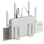 Wall-Mounted Router Set-Top Box Organizer with Adjustable Bracket, Multi-Purpose Cable Management Shelf for WiFi Devices Storage - Image 9