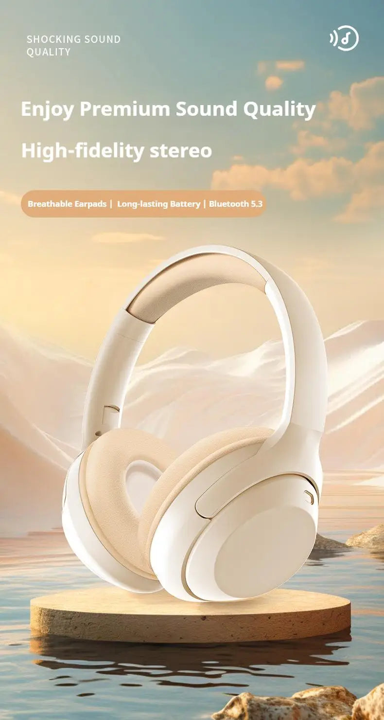 Wireless gaming headphones by Nova Mart with 360° surround sound, deep bass, HD mic, and 20-hour battery life.