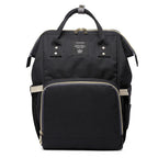 Large capacity Lequeen mummy diaper bag backpack by Nova Mart with multiple compartments for travel and baby essentials.