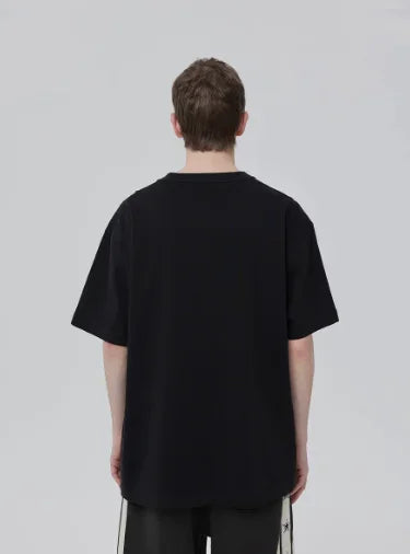 Oversized men's cotton meme T-shirt with "I Love My Girlfriend" print, casual Nova Mart fashion tee for men.