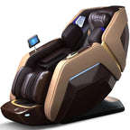 Nova Mart 4D Zero Gravity Massage Chair with voice control and Bluetooth, featuring a sleek design and comfortable upholstery.