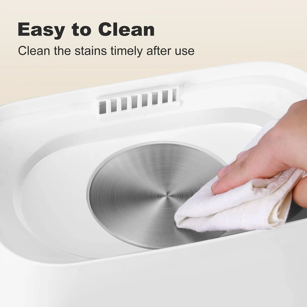 Nova Mart 4-in-1 baby bottle sterilizer and dryer with LED touch control and auto shut-off, suitable for all bottle types.