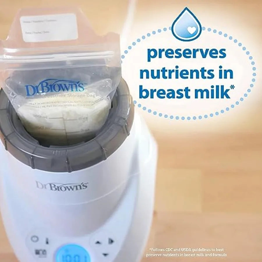 Nova Mart Natural Flow MilkSPA breastmilk and bottle warmer with Dr. Brown’s sterilizer for baby bottles and accessories.