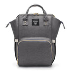 Large capacity Lequeen mummy diaper bag backpack by Nova Mart with multiple compartments for travel and baby essentials.