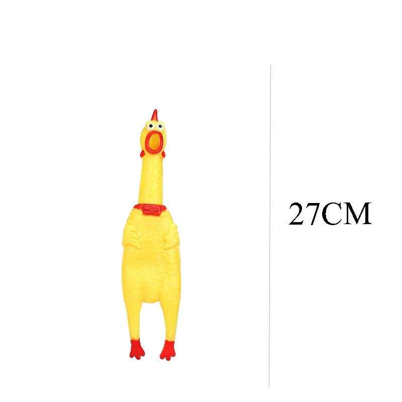 Squeaky Screaming Chicken Pet Toy Funny Molar Chew Rubber Toy Small Large DogPet Squeaker Chew Toys Funny Chicken Puppy1pcs - Image 15