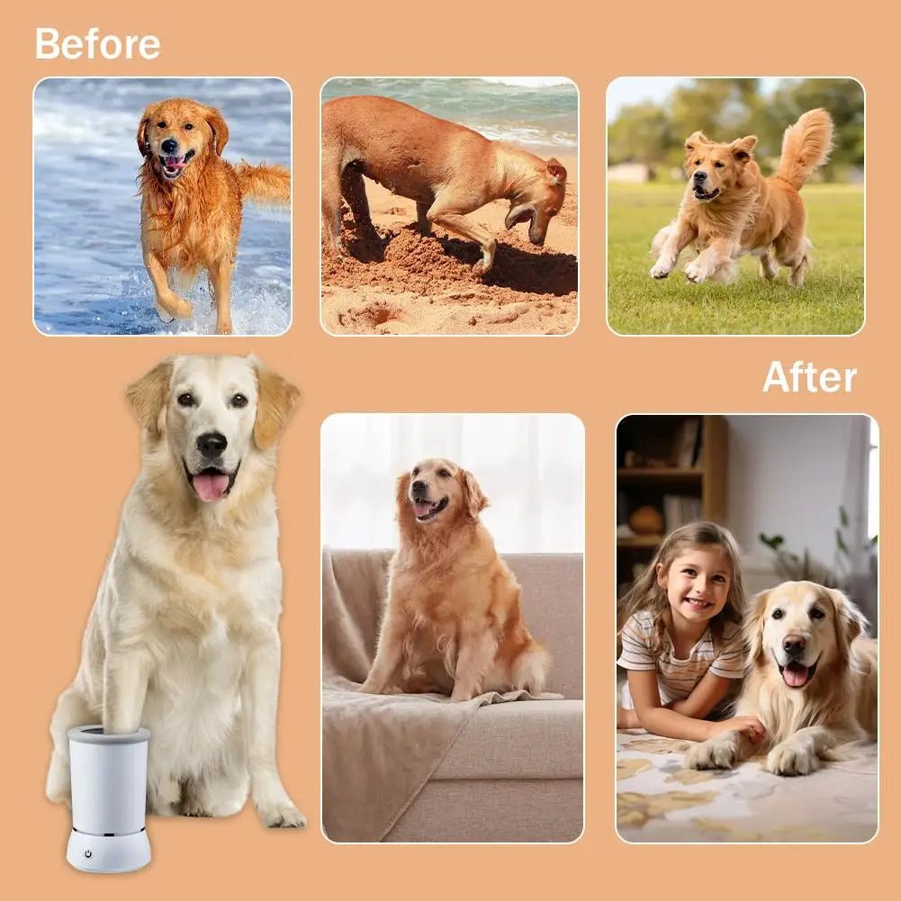 Automatic Dog Paw Cleaner portable pet cleaner