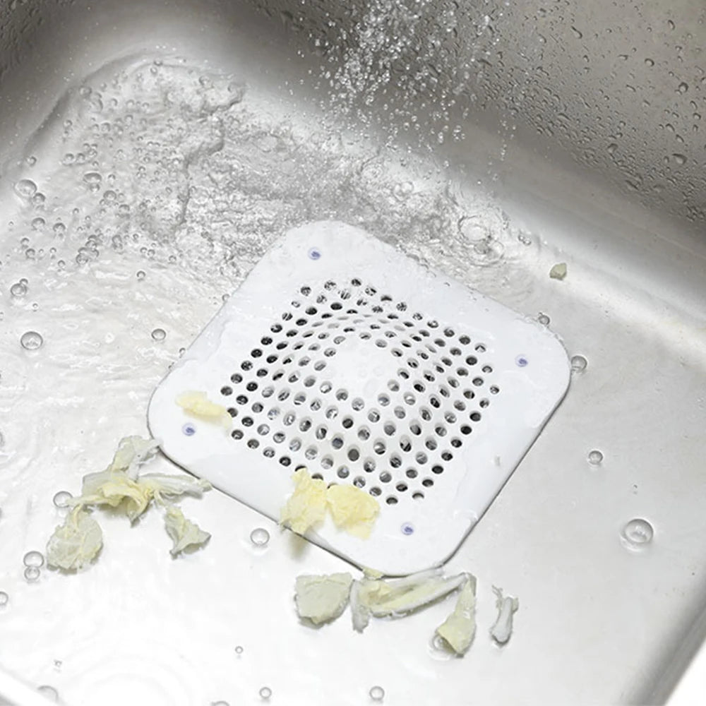 Silicone Sink Strainer, Shower Drain Plug Hair Catcher, Bathtub Kitchen Sink Filter Screen Bathroom Accessories - Image 3