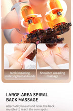 Nova Mart Shiatsu Neck & Back Massager with Heat, 3D kneading chair pad for relaxing massage and muscle relief.