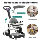 Nova Mart multifunctional baby walker with sunshade, cushioned seat, and built-in music for toddler mobility and entertainment.