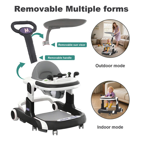 Multifunctional Baby Walker Sunshade – Anti-Rollover