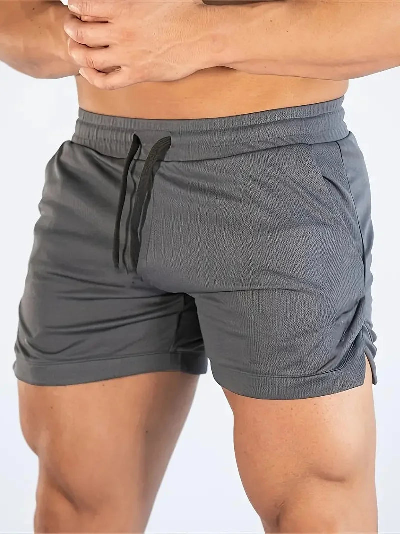 Men's fitness shorts by Nova Mart, athletic running and hiking sports shorts for men, lightweight and comfortable for active wear.