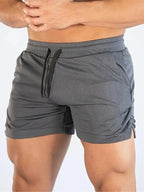 Men's fitness shorts by Nova Mart, athletic running and hiking sports shorts for men, lightweight and comfortable for active wear.