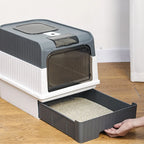 Fully Enclosed Cat Litter Box – Anti-Splash - Image 4