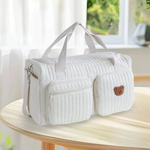 Quilted Baby Diaper Bag – Large Capacity