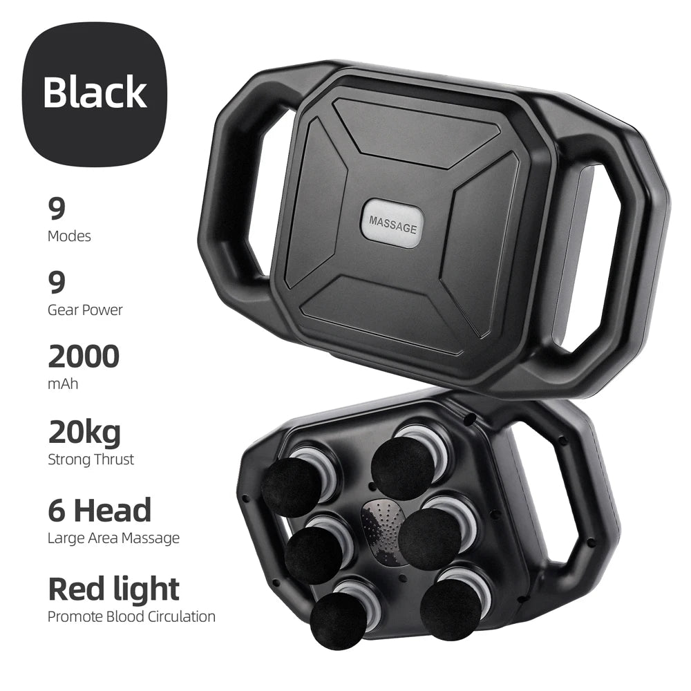 Wireless Nova Mart Fascia Gun with 42 massage heads for deep tissue body massage and muscle relief.