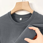 Men's casual cotton round neck T-shirt by Nova Mart, featuring a simple design and comfortable fit in a classic style.