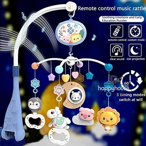 Baby Crib Mobile – 360° Rotation Starlight Projector