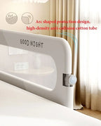 Adjustable IMBABY Baby Bed Rail Guard by Nova Mart, safety barrier with anti-fall design for secure infant sleep.
