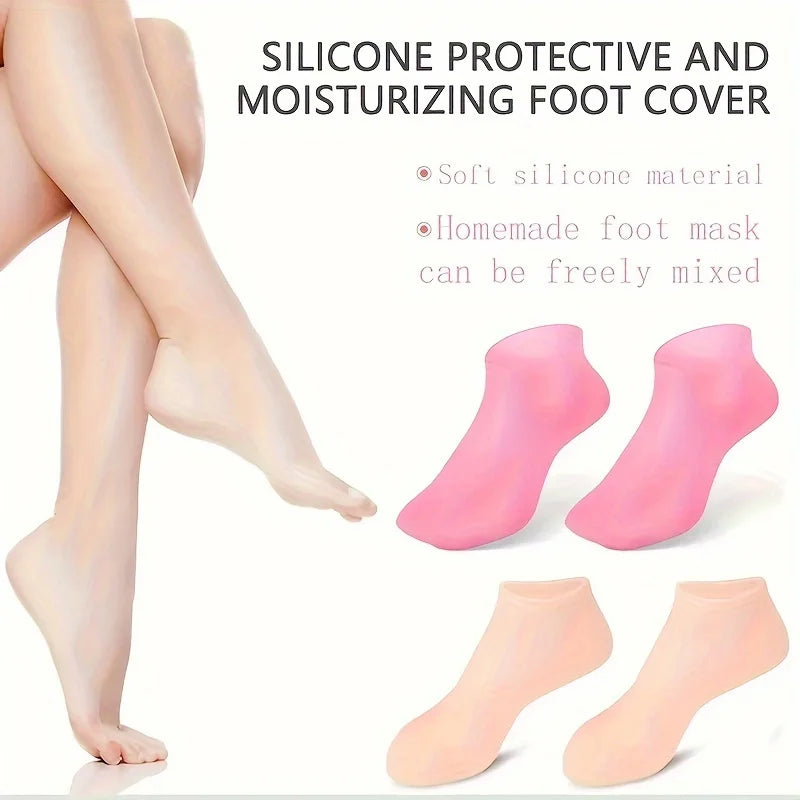 Silicone Gel Moisturizing Foot Socks for dry feet
