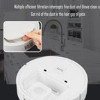 Nova Mart 3-in-1 robotic vacuum cleaner with mop and sweep, featuring 1000Pa suction power and sleek design for home cleaning.