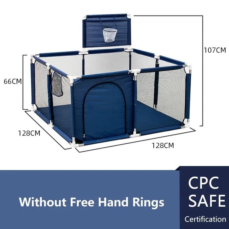 Large waterproof indoor baby playpen by Nova Mart, safe and secure barrier fence for children.