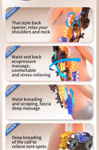 Nova Mart Shiatsu Neck and Back Massager with Heat, 3D kneading chair pad for relaxing muscle relief.