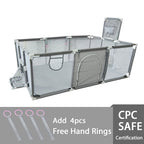 Large Nova Mart baby safety playpen with soft padding and ball pool, designed for safe and fun indoor play for kids.