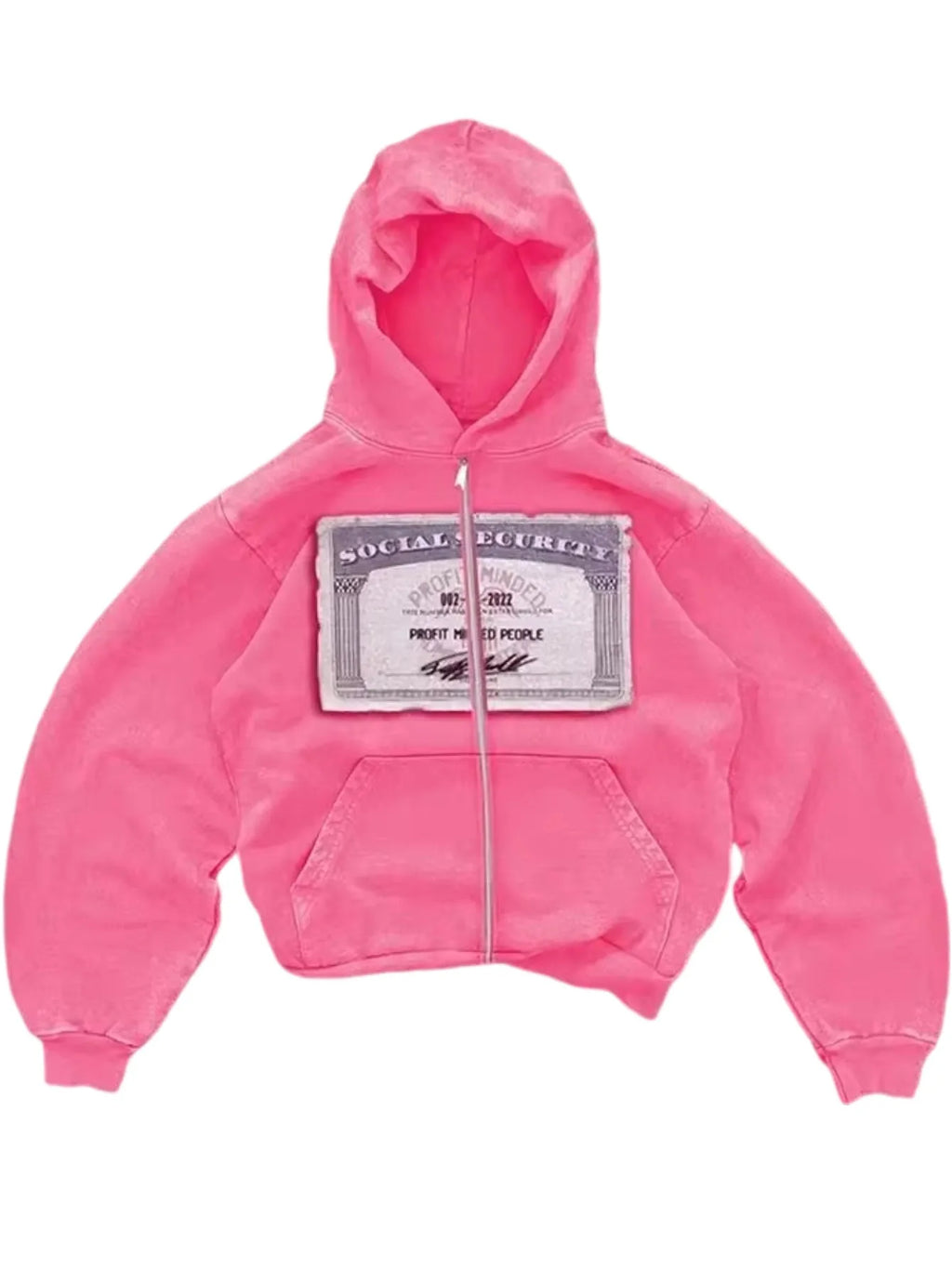 Men's vintage Y2K zip-up hoodie in grey with street style design, casual men's fashion by Nova Mart.