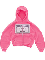 Men's vintage Y2K zip-up hoodie in grey with street style design, casual men's fashion by Nova Mart.