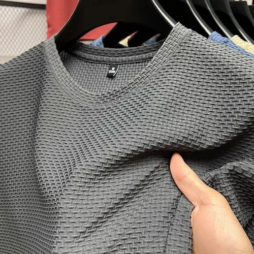 Men's Bamboo Ice Silk Mesh T-Shirt – Cooling Fabric
