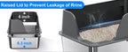 XL Stainless Steel Cat Litter Box – Side Opening Splash-Proof - Image 11